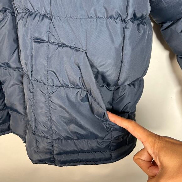 Drysdales Men's Quilted Full Zip Puffer Jacket XL Blue Winter Outdoor *Read - Picture 6 of 11
